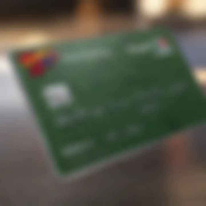 An illustration of the travel rewards card highlighting its features.