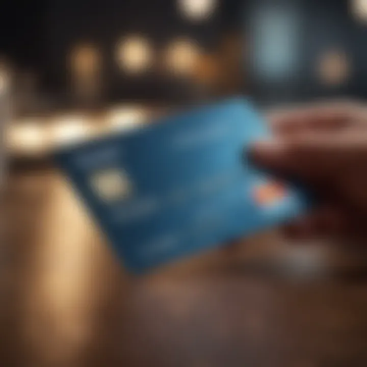 A person using an online platform to compare credit card offers