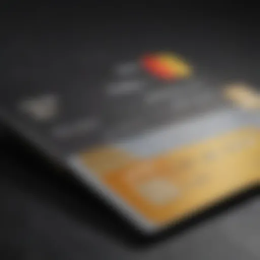 A close-up shot of a credit card showcasing rewards points