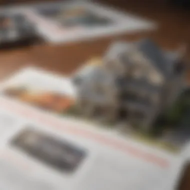 A close-up of a mortgage application with government program brochures