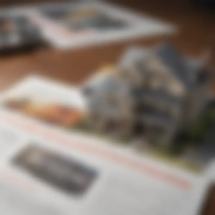 A close-up of a mortgage application with government program brochures