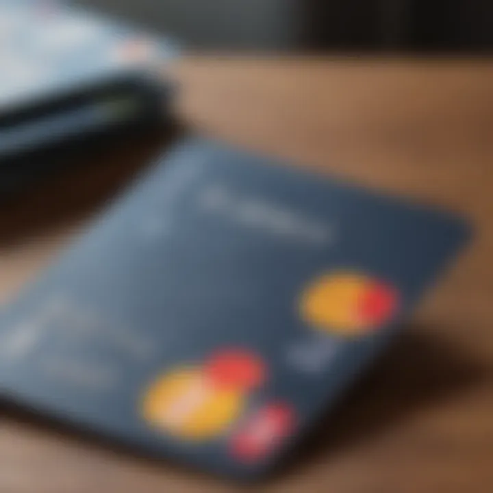 Capital One Secured Mastercard on a financial document background