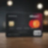 Illustration of various Mastercard credit cards showcasing design and branding