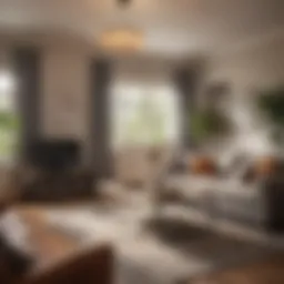 A serene living room showcasing a cozy ambiance, symbolizing the essence of homeownership.