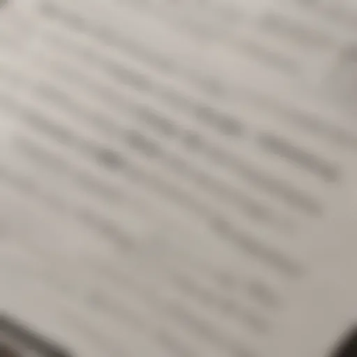 A close-up of a well-crafted loan agreement document with legal terms visible.