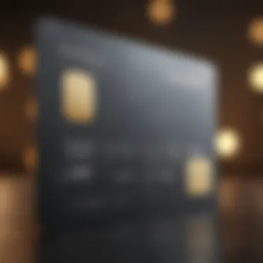 Close-up of a credit card with rewards icons