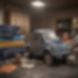 Conceptual representation of debt consolidation options for low credit scores.