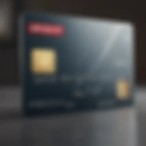 A close-up view of a Discover It Cash Back Secured Card highlighting its design and features.