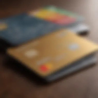 Visual representation of different credit card types available