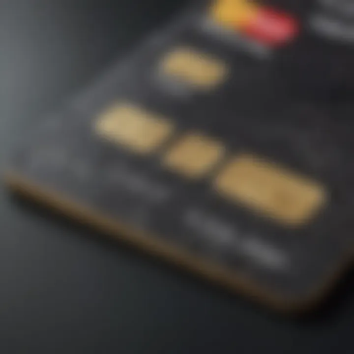 Visual representation of fixed credit card features