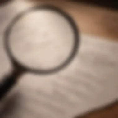 A magnifying glass over a business registration certificate.