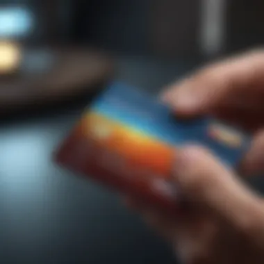 A credit card with a glowing aura symbolizing instant access to funds