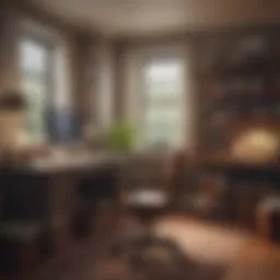 A cozy home office setup illustrating tax benefits for homeowners