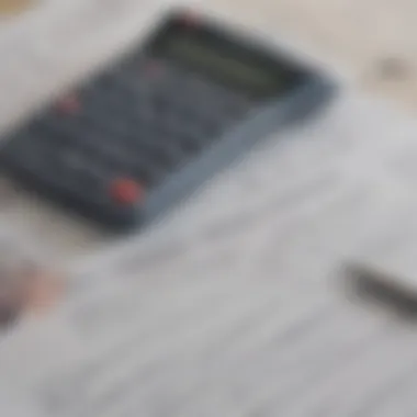Financial Analysis of Personal Loans An elegant representation of financial documents and a calculator symbolizing personal loan analysis.