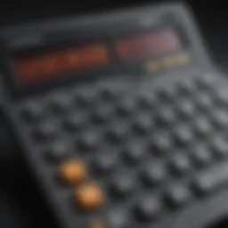 Visual representation of a reverse mortgage calculator interface