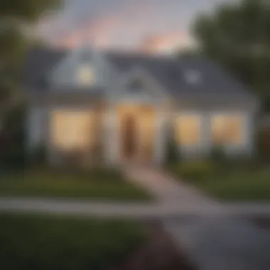 A serene home with a fixed-rate mortgage sign in the yard