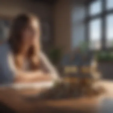 Illustration showcasing the concept of interest-only mortgages