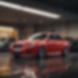 Conceptual representation of preowned car leasing