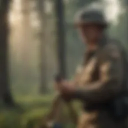 Veteran surveying a piece of land for potential acquisition