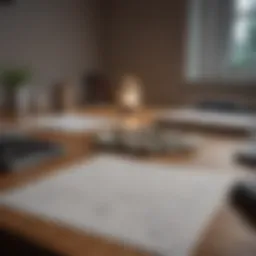 A detailed financial planning document spread on a table