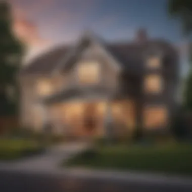 Exploring Jumbo Loan Opportunities Illustration of a house symbolizing luxury and high-value real estate.