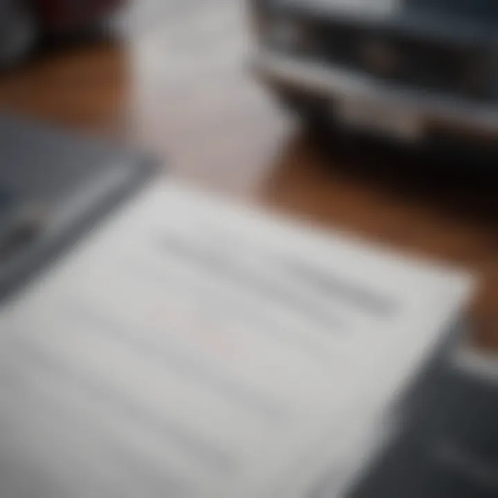 A close-up of certification paperwork for a pre-owned vehicle.