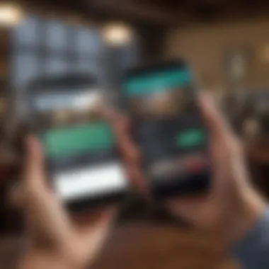 Innovative Loan App Interfaces for Prepaid Card Users User interface of a loan application on a smartphone