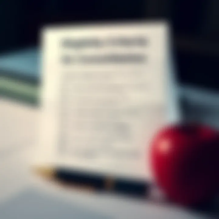 Checklist for eligibility criteria in loan consolidation