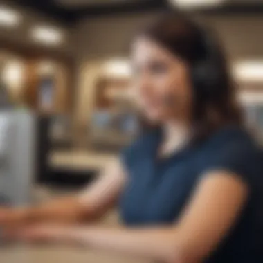 Customer Service at Local Banks Customer service interaction at a local bank