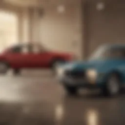 Conceptual representation of credit score implications on car loans