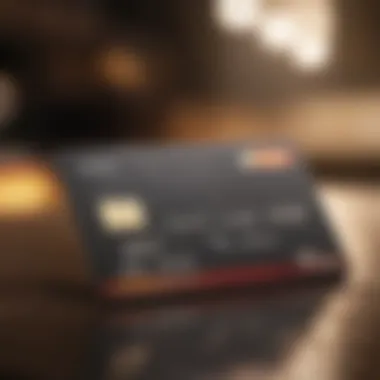 A digital representation of credit card options available online