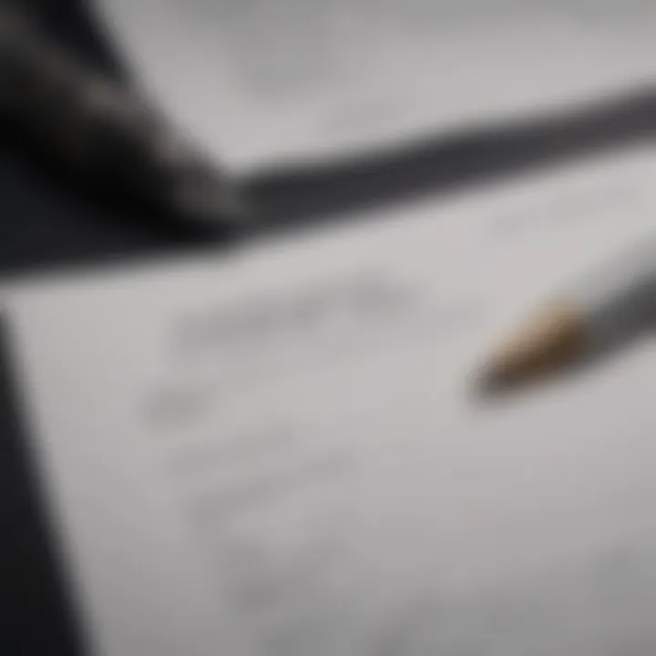 A close-up of a loan application form with a pen poised to sign, representing the commitment to securing aircraft financing.