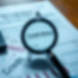 Visual representation of credit report analysis