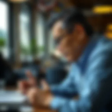 A person engaging in negotiation with a creditor