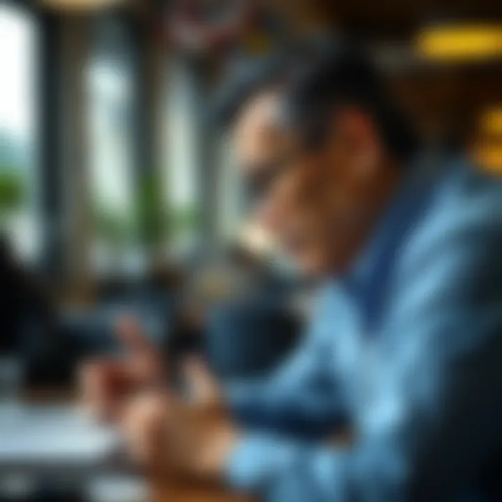 A person engaging in negotiation with a creditor