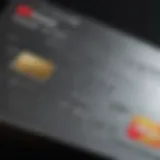 A close-up of a secured credit card with a sleek design