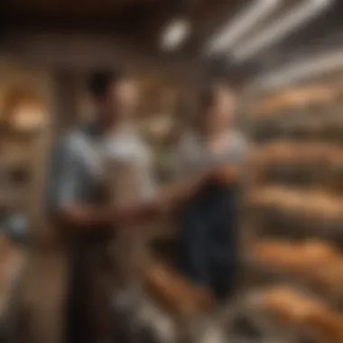 Engaging with customers in a bakery setting