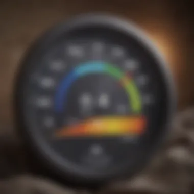 Tracking Credit Score Improvement A visual representation of increasing credit score metrics over time.