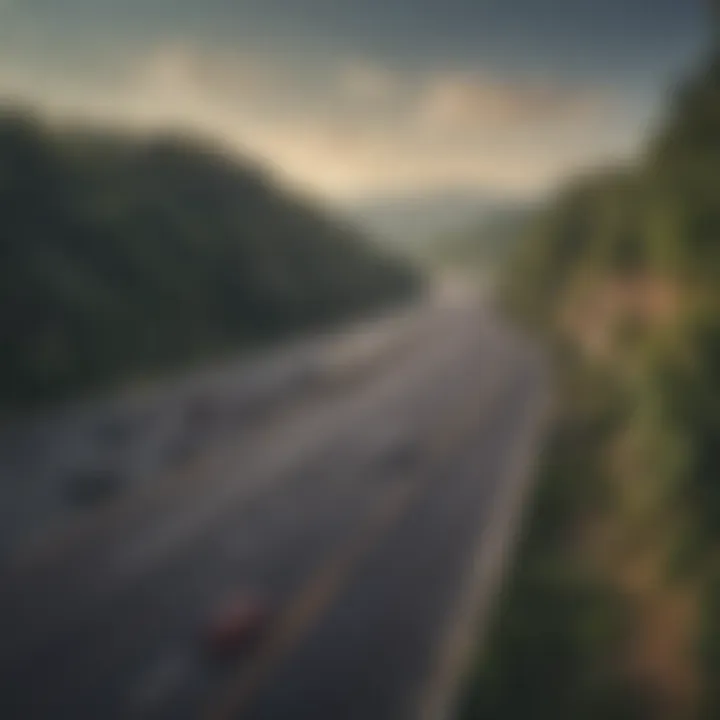 A scenic view of Tennessee highways, illustrating auto loan opportunities