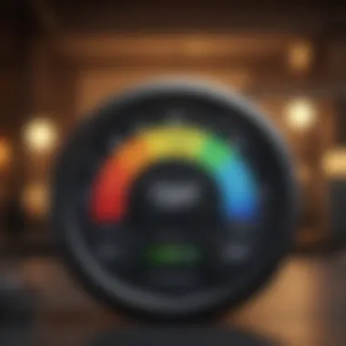 Credit Score Monitoring Visual representation of credit score monitoring