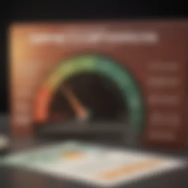 Understanding Credit Score Calculation An illustration showing the elements that contribute to credit score calculation.