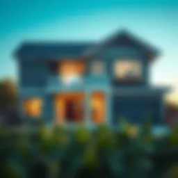 A modern home representing financial stability