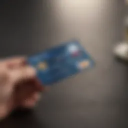 Credit card with a balance transfer graphic