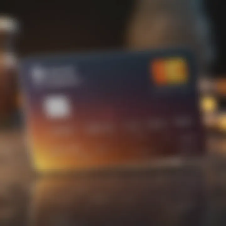 Credit card with interest rate information