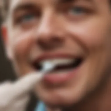 A dentist examining a patient's teeth