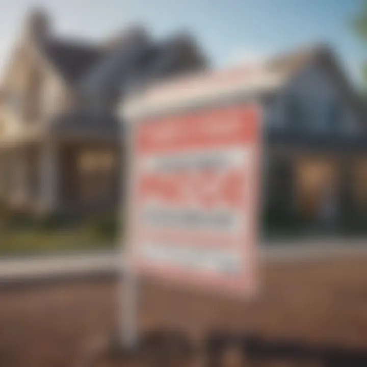 Sign indicating FHA approval for housing