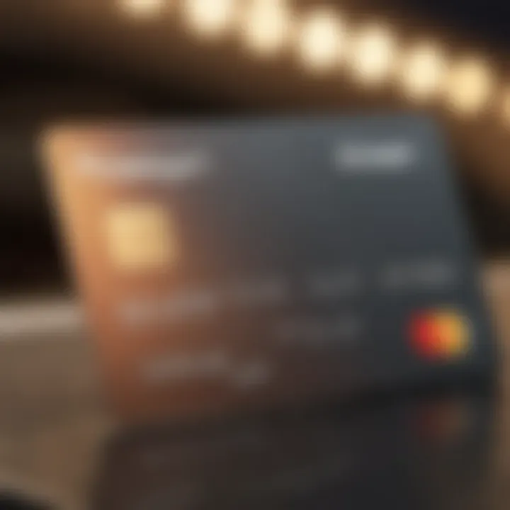 Visual representation of credit card features and benefits