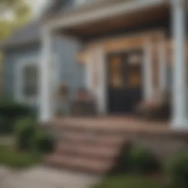 A welcoming front porch with a 'Sold' sign, symbolizing homeownership success.