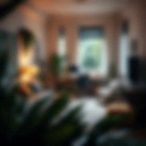 Cozy home office setup with modern furnishings