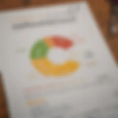 Credit Score Insights for Jumbo Loans Close-up of a credit score report showcasing FICO score details.